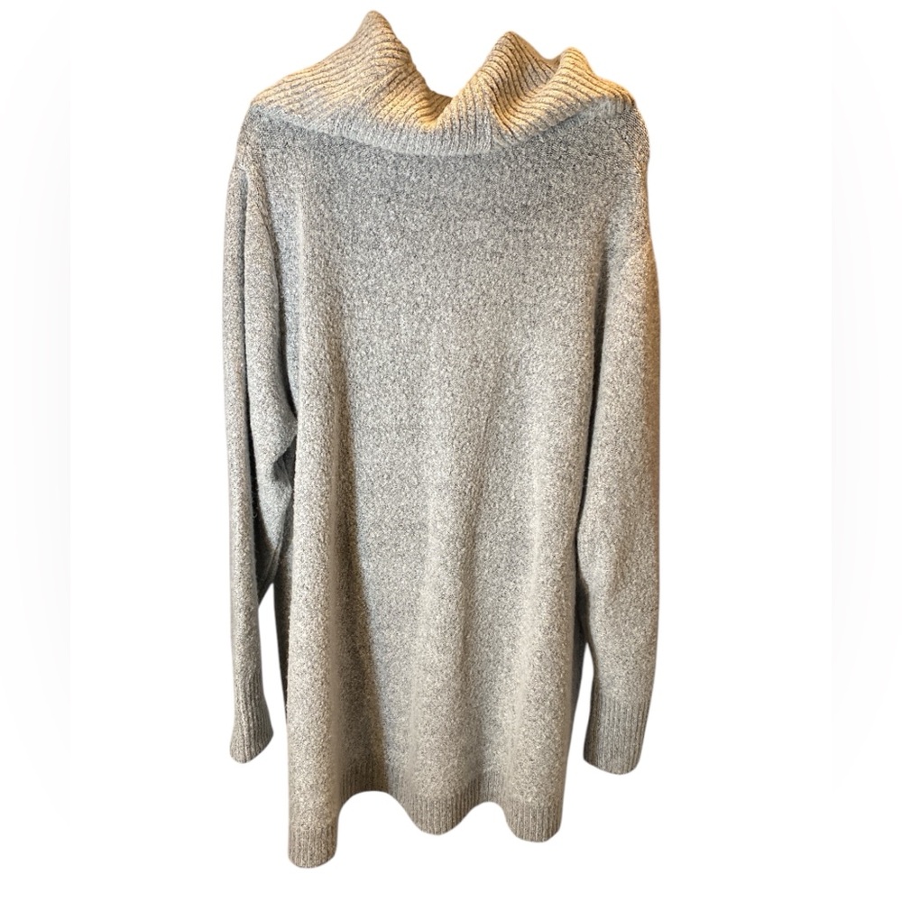 Jason Maxwell Heather gray Cowl Neck Cozy Gray Sweater 2x - Picture 7 of 7
